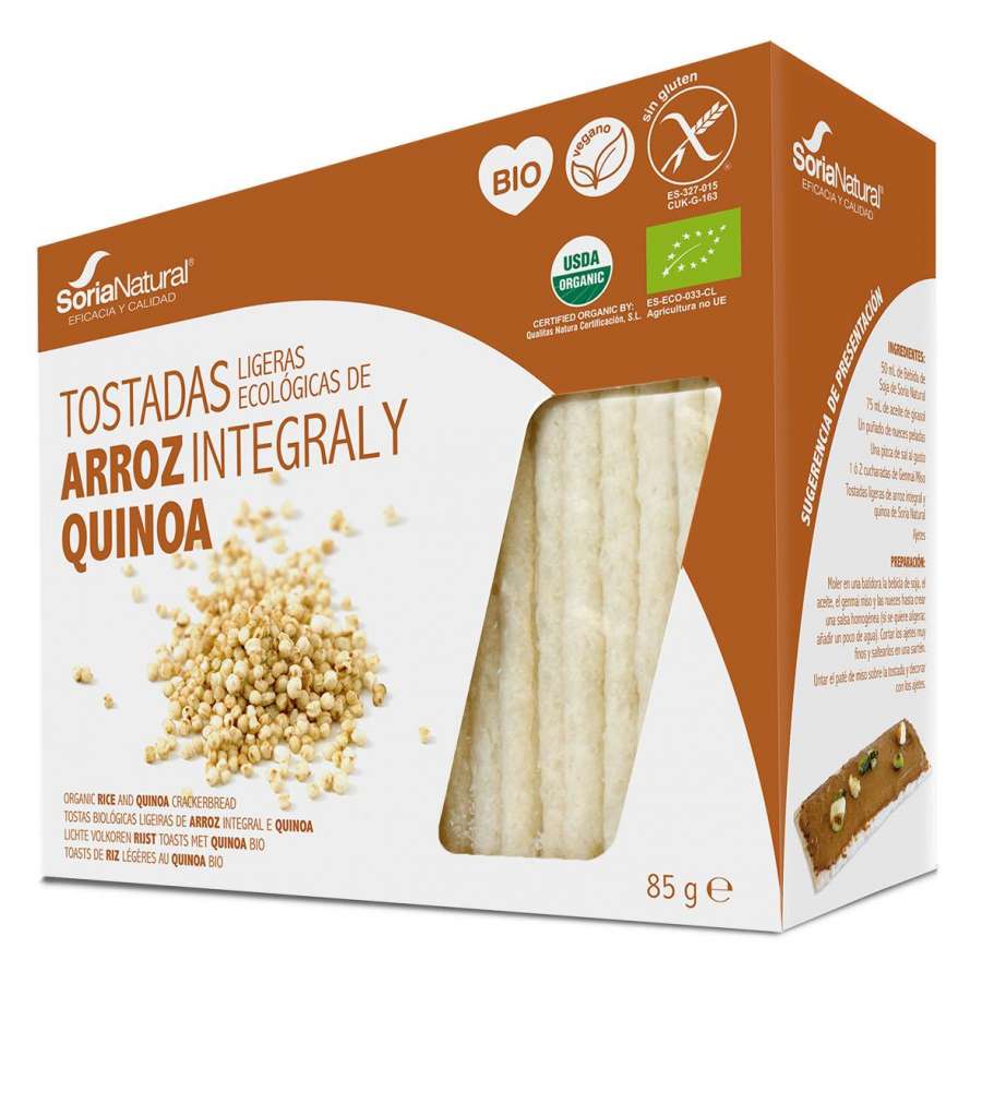 Imagen Tostadas de arroz integral y quinoa (85g)