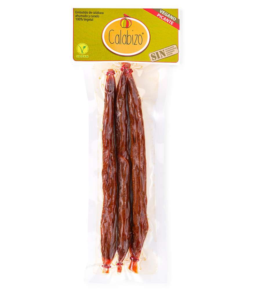 Imagen Chorizo de calabaza (6 unidades, 240g) Una Deliciosa Alternativa Vegetal