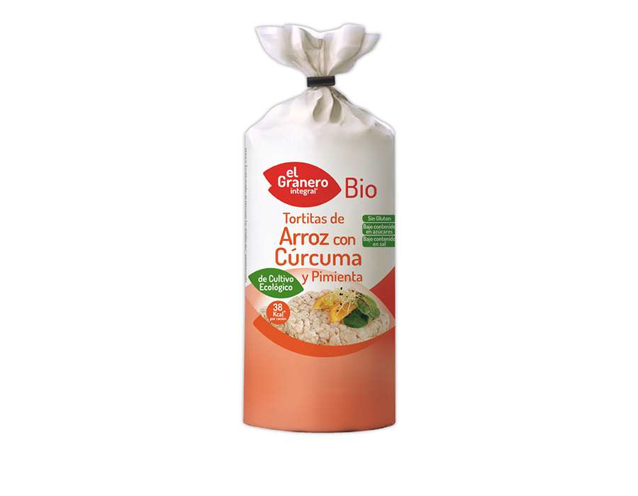 Imagen Tortitas de arroz y cúrcuma (110g)