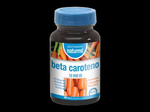 Imagen Beta-Caroteno 10.000 UI de Naturmil: Prepara tu Piel para el Sol y Mejora tu Visión Nocturna