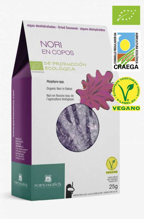 Imagen Explora la Salud en Cada Bocado: Alga Nori Deshidratada en Copos (25g), Rico en Minerales y Nutrientes