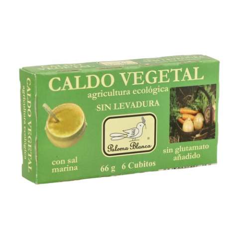 Imagen Pastillas de caldo vegetal sin levadura (4 cubitos, 66g)