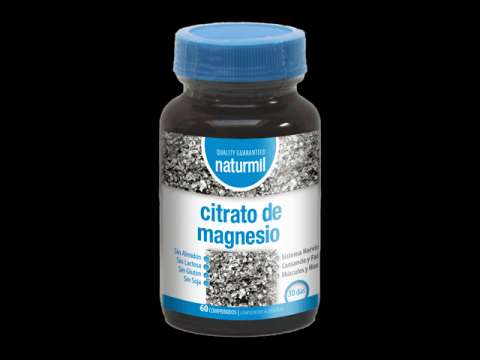 Imagen Citrato de Magnesio 200mg de Naturmil 60 comprimidos: Suplemento para Bienestar Muscular y Vitalidad